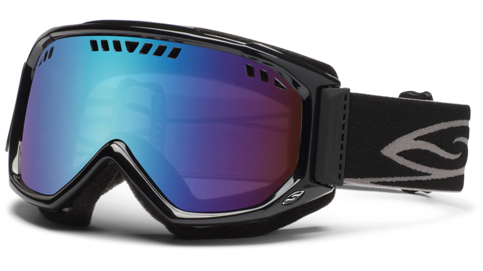 Smith Optics Scope Goggles - Black Frame, Blue Sensor Mirror Lenses SC3ZBK12