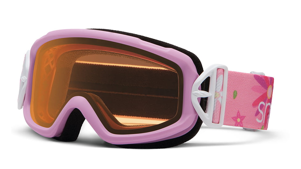 Smith Optics Sidekick Snow Goggles - Pink Daisy Frame w/ Gold Lens DK2GPD13