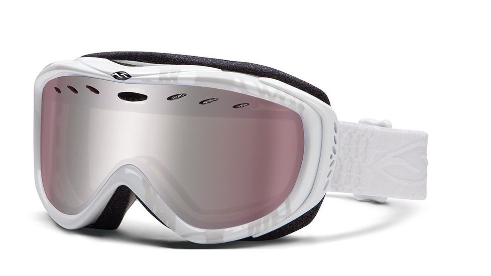 Smith Optics Womens Cadence Snow Goggles - White Danger Frame w/ Ignitor and RC36 Lens CD4IWD13