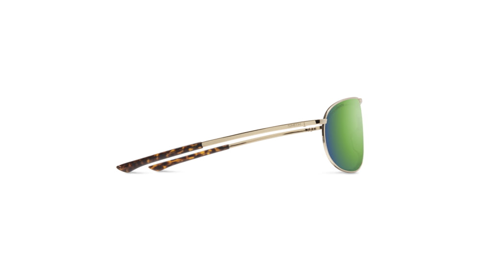 Smith Serpico 2 Sunglasses, Gold Frame, ChromaPop Polarized Green Mirror Lens, 200284J5G65UI