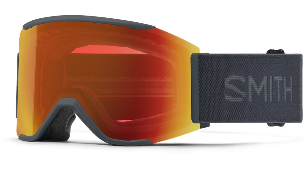 Smith Squad Mag Goggle, ChromaPop Everyday Red Mirror, Slate, M007560NT99MP