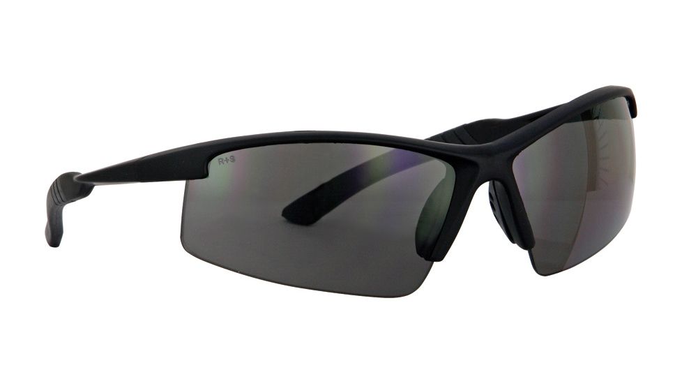 Smith &amp; Wesson Performance Shooting Glasses, Black Frame, Smoke Lens SW10420C