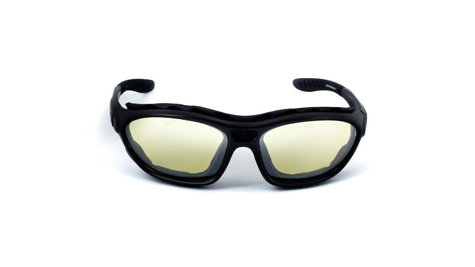 Sos Gripz Riders / Rambler Sunglasses, Frame - Matte Black Tr-90 W/ Temples And Strap / Lens - Pc Z87.1, Yellow-fm