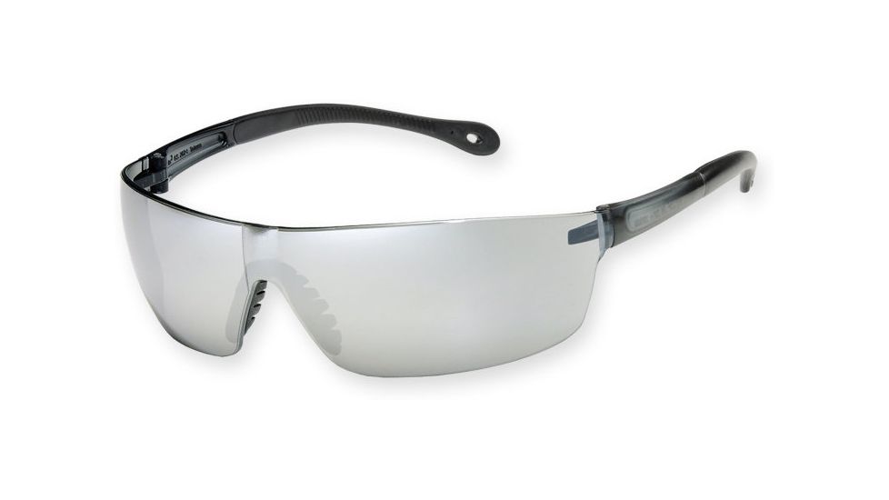 Survival Optics Sunglasses S.O.S.- Star Lite - Squared EyeShield - 4778 Gray Frame / Silver Mirror Safety Lenses
