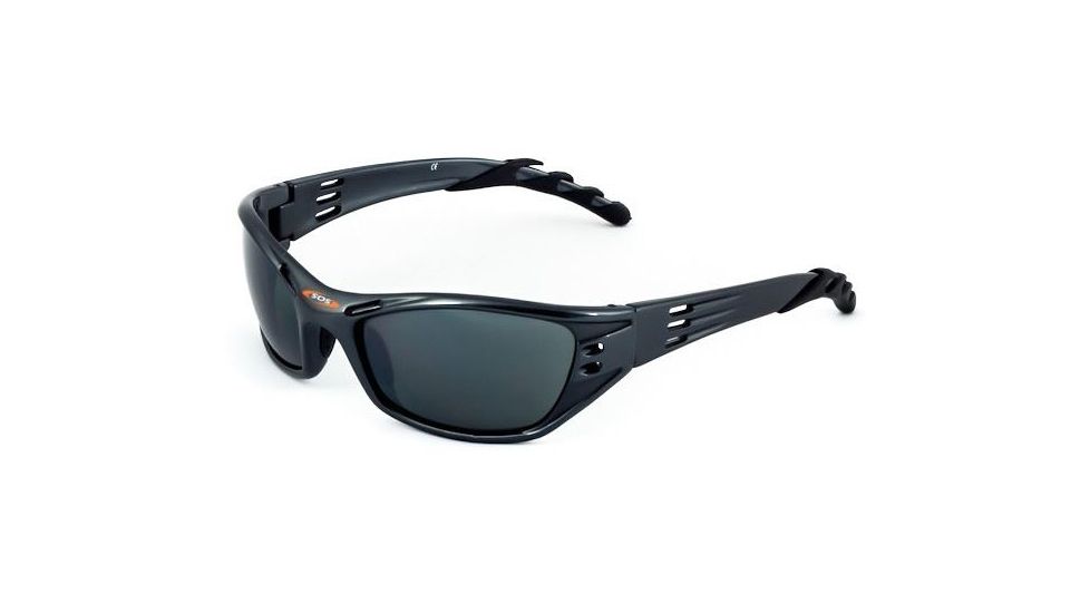 Sos Wraps / Hurricane Sunglasses, Frame - Tr90 Aluminum Gunmetal, Lens - Pc Decenter G15-fm