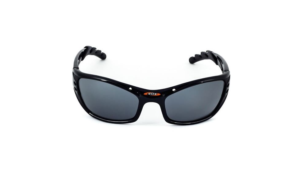 Sos Wraps / Hurricane Sunglasses, Frame - Tr90 Black, Lens - Pc Decenter Smoke-fm