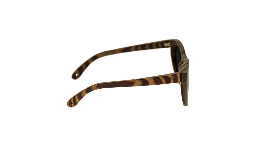 Spectrum Sunglasses Dorian S128BK Sunglasses, Cherry Zebra Frame, Black Lens SSGS128BK