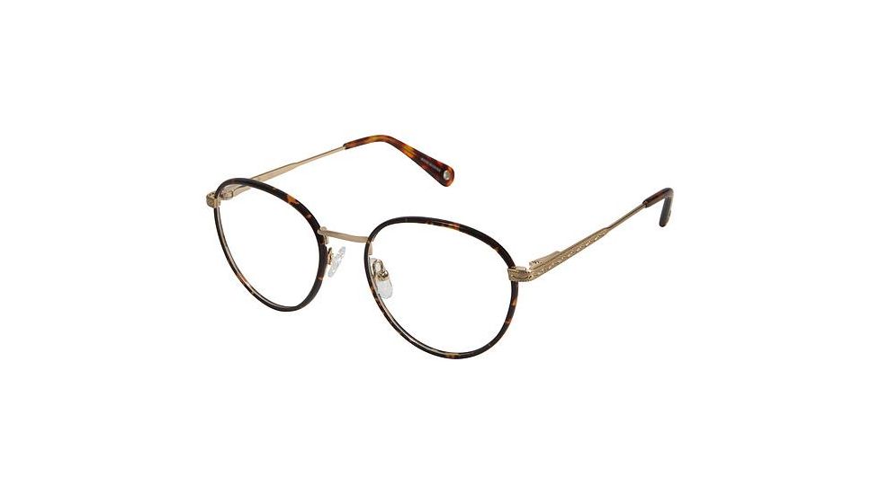 Sperry Top-Sider JENNESS Prescription Eyeglasses - Frame Tortoise / Gold, Size 50/18mm SPJENNESS01