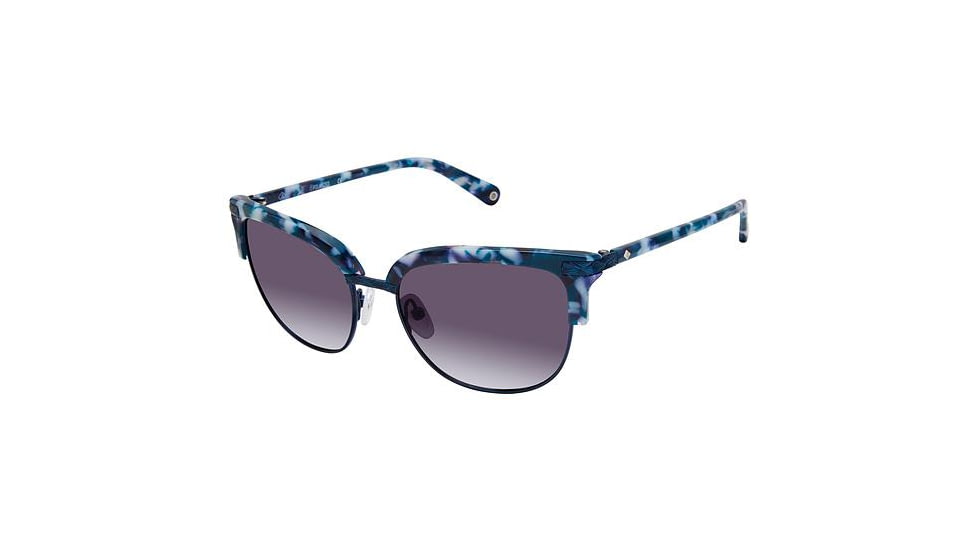 Sperry Top-Sider KATHERINE Sunglasses - Frame TEAL TORT, Lens Color Purple Gradient, Size 53/17mm SPKATHERINE03