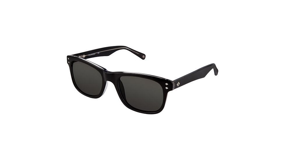 Sperry Top-Sider Wainscott Sunglasses - Frame Black / Crystal, Lens Color G-15, Size 53/20mm SPWAINSCOTT01