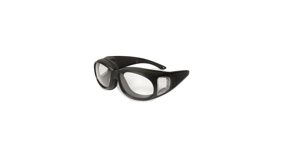 SSP Eyewear Kachess Over The Glasses Shooting Glasses, Black Frame, Crystal Clear Anti-Fog Lens 728028131963