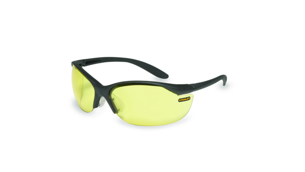Stanley Rst 61007 Vapor Black Frame Amber Lens Sport Safety Glasses