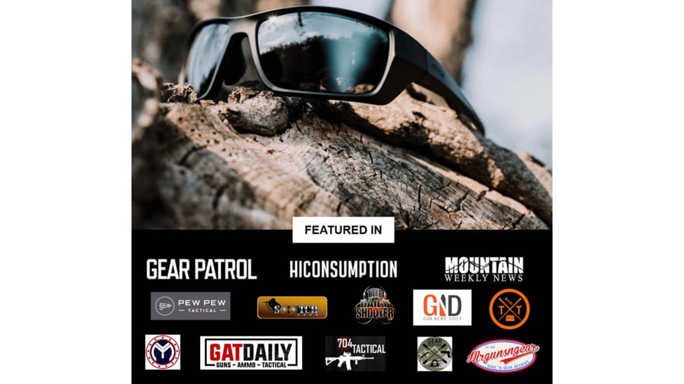 STNGR Alpine Ballistic Sunglasses, Matte Black/Smoke, Medium/Large, AB-RHXL-VD4N