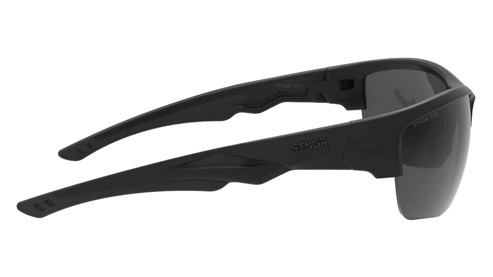 STNGR Hi-Speed Ballistic Sunglasses, Matte Black/Smoke, Medium/Large, XF-VEYJ-IIDL