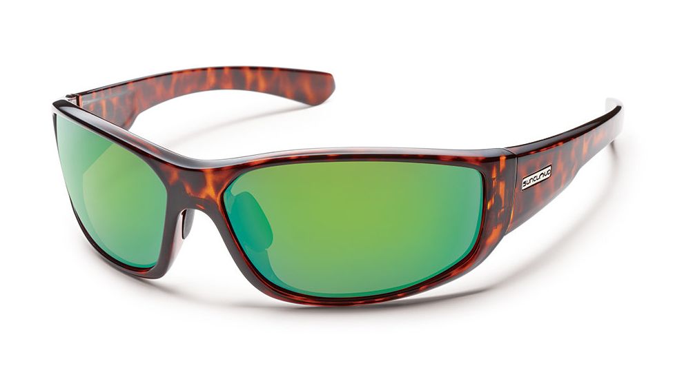 Suncloud Polarized Optics Pursuit Sunglasses - Tortoise Frame/Green Mirror Polarized Polycarbonate Lens S-PUPPGMTT