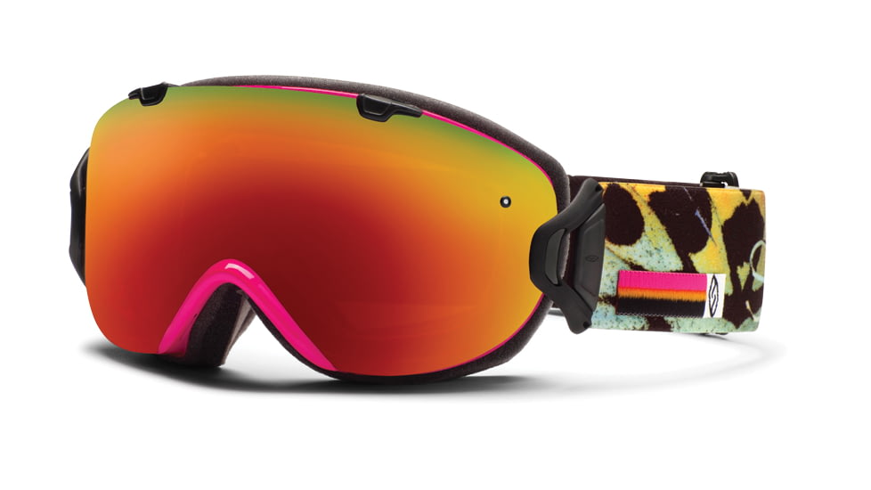 Suncloud Polarized Optics I/OS Goggles-Shocking Pink Migration-Red Sol-X Mirror