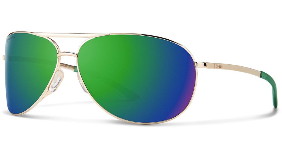 Suncloud Polarized Optics Serpico 2.0 Sunglasses - Men's-Gold-Sun Green Mirror