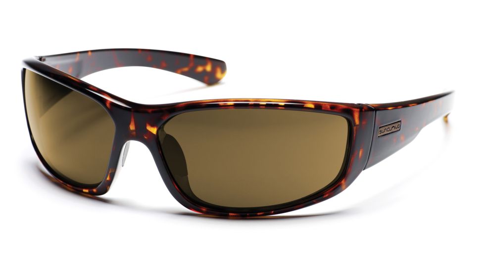 SunCloud Pursuit Sun Glasses with Tortoise Frames, Brown Lenses