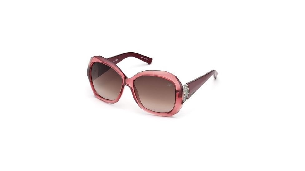Swarovski SK0034 Sunglasses - Pink Frame Color, Gradient Smoke Lens Color
