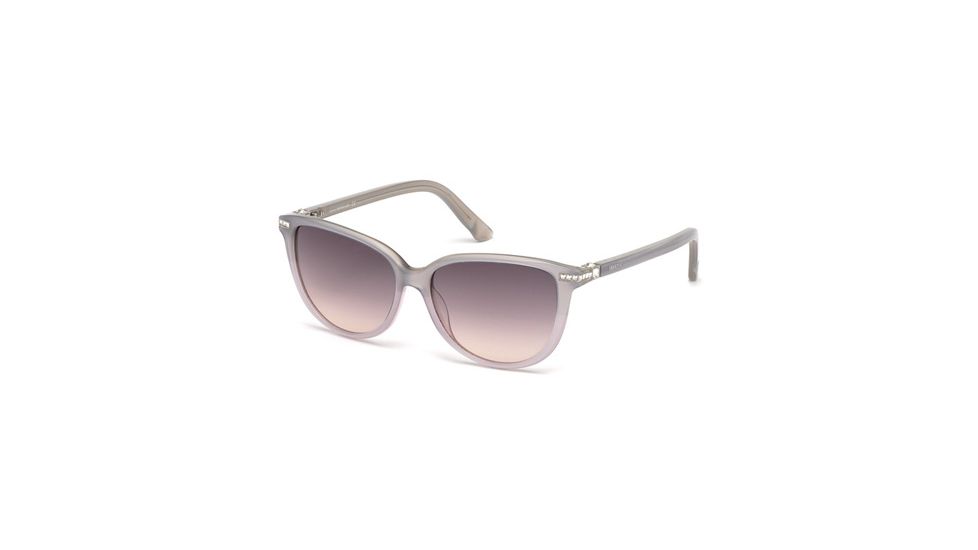 Swarovski SK0077 Sunglasses - Grey Frame Color, Violet Lens Color