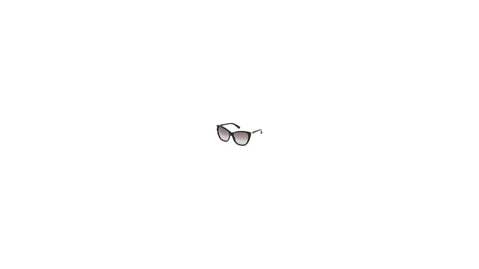 Swarovski SK0117 Sunglasses - Shiny Black Frame Color, Gradient Smoke Lens Color