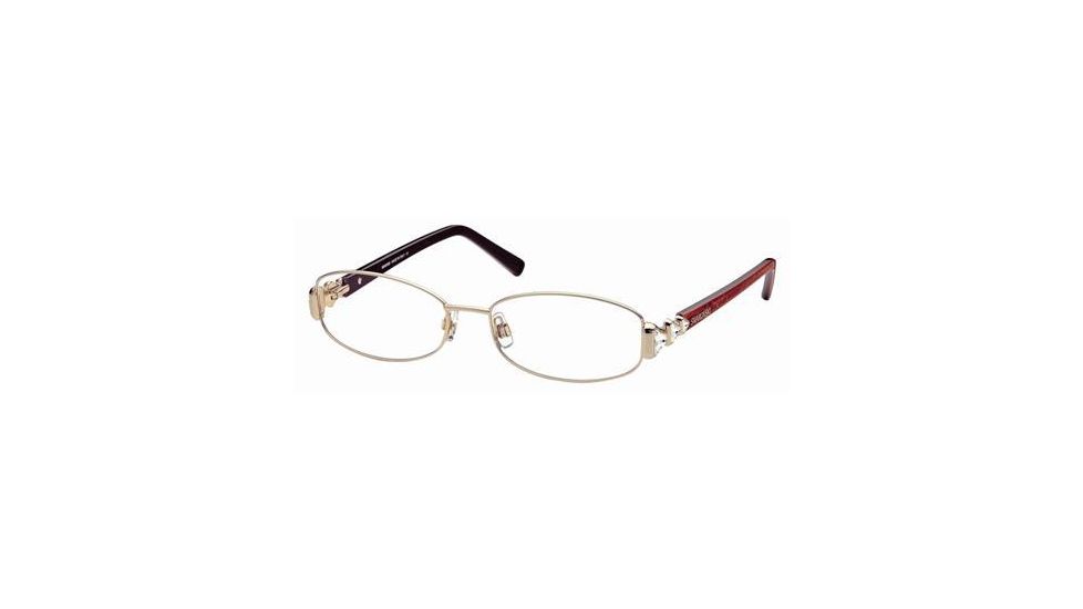 Swarovski SK5021 Eyeglass Frames - Shiny Rose Gold Frame Color, Smoke Lens Color