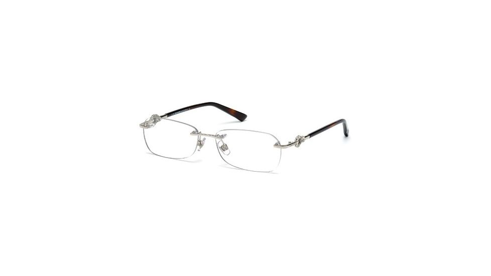 Swarovski SK5053 Eyeglass Frames - Shiny Rhodium Frame Color