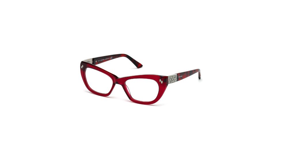 Swarovski SK5076 Eyeglass Frames - Shiny Bordeaux Frame Color