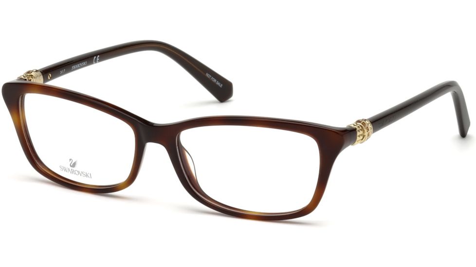 Swarovski SK5243 Eyeglass Frames - Dark Havana Frame Color
