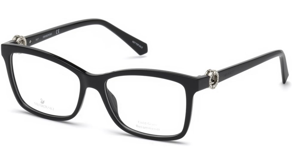 Swarovski SK5255 Eyeglass Frames - Shiny Black Frame Color