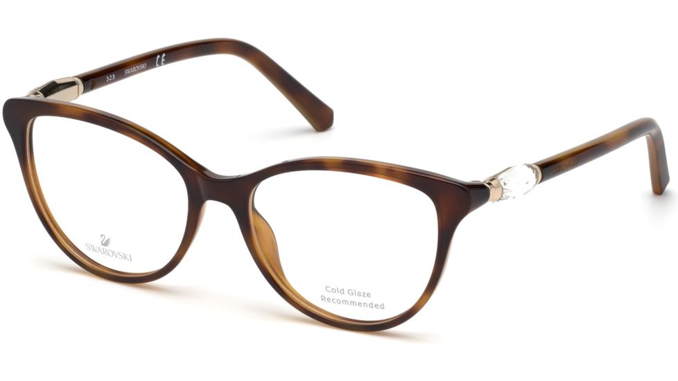 Swarovski SK5311 Eyeglass Frames - Dark Havana Frame Color, Dark Havana Lens Color