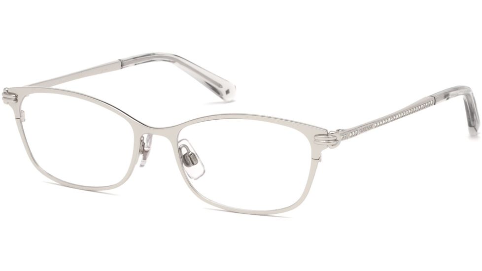 Swarovski SK5318 Eyeglass Frames - Shiny Palladium Frame Color