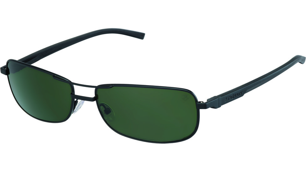 Tag Heuer Automatic Sunglasses, Black Frame/Black Black Temples, Green Outdoor Lens 0885-301