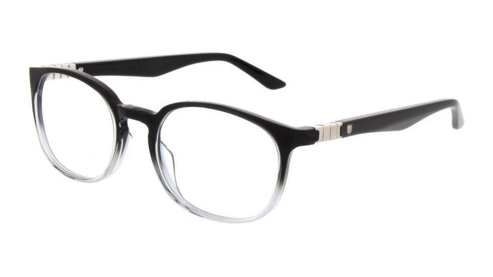 Tag Heuer Legend Acetate Rimmed 9352 Single Vision Prescription Eyeglasses, Crystal Black Frame, 9352-002SV