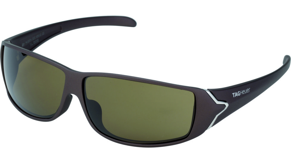 Tag Heuer Racer Sunglasses, Sand Polished Frame/Brown Temples, Brown Precision Lens, Polarized 9204-202
