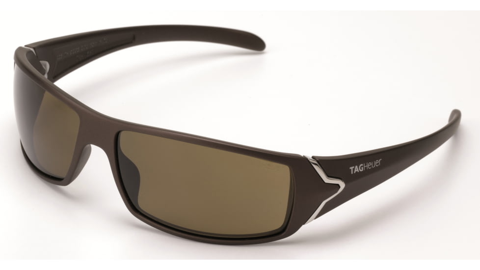 Tag Heuer Racer Sunglasses, Sand Polished Frame/Brown Temples, Brown Precision Lens, Polarized 9205-202