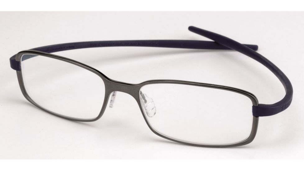 Tag Heuer Reflex 2 Eyeglasses, Anthracite Ceramic Frame/Smart Blue Temples, Clear Lens 3706-019