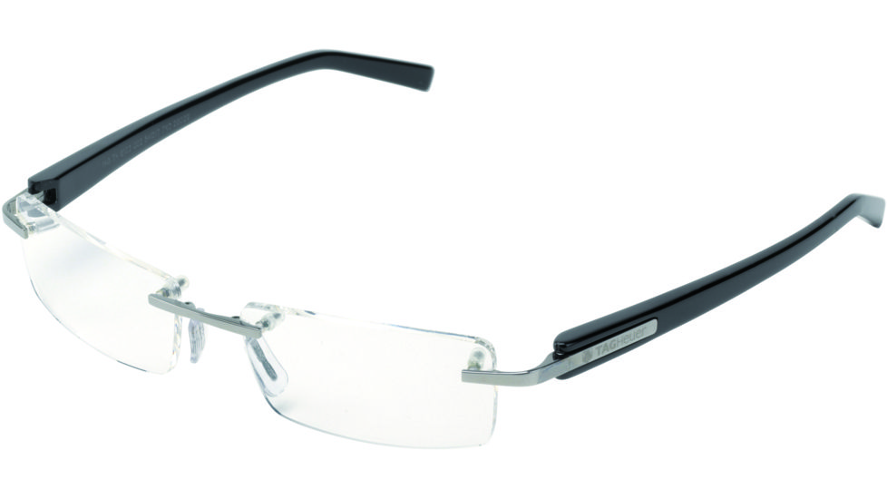 Tag Heuer Trends Eyeglasses, Ruthenium Frame/Black Temples, Clear Lens 8103-002