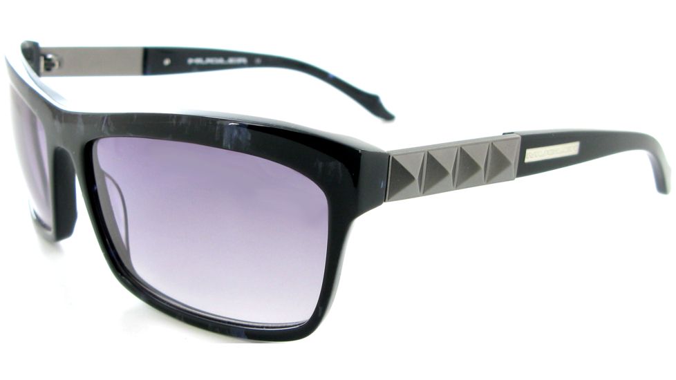 Thierry Mugler 10214 Black-Marble Frame, Purple Gradient Lenses Frame Womens Sunglasses, 60-17-130 10214-C5