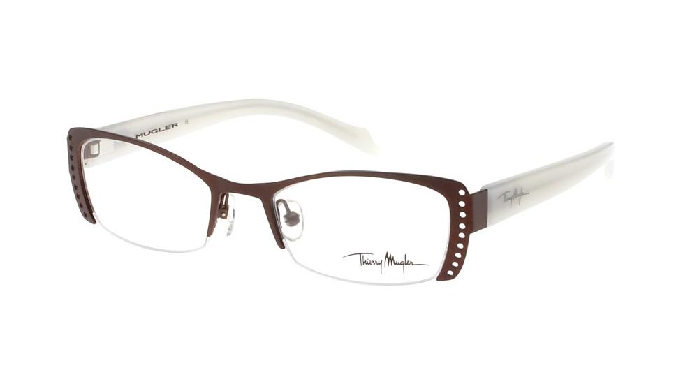 Thierry Mugler 9299  Brown-Pearl Frame Womens Eyeglasses, 50-19-135 9299-C3