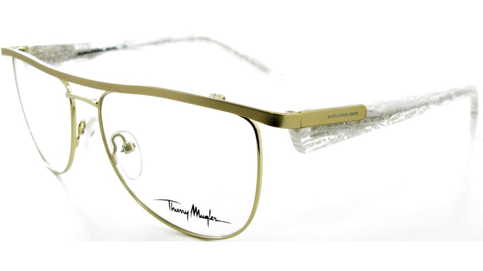 Thierry Mugler Progressive Eyeglasses9330 Gold-Pearl Frame, Women, 54-17-140 9330-C2PROG