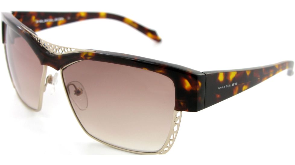 Thierry Mugler Progressive Sunglasses10199 Tortoise-Gold Frame, Women, 60-12-125 10199-C3PROG