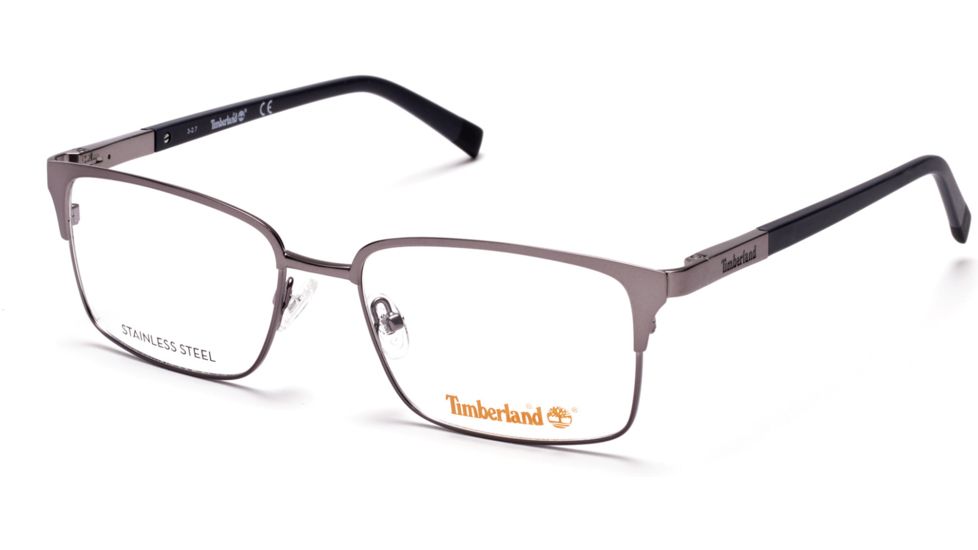 Timberland TB1604 Eyeglass Frames - Matte Gunmetal Frame Color