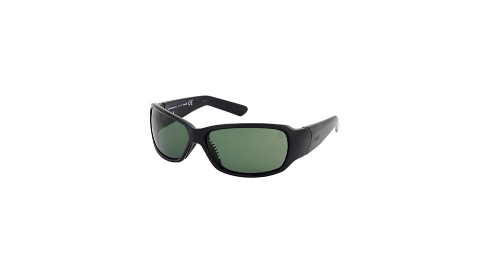 Timberland TB9024 Sunglasses - Shiny Black Frame Color, Green Lens Color
