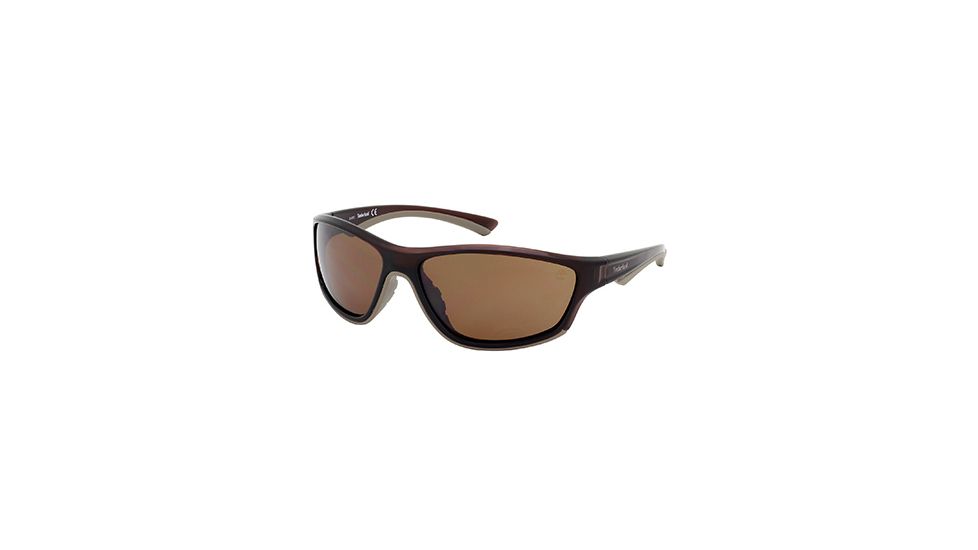 Timberland TB9045 Sunglasses - Dark Brown Frame Color, Brown Polarized Lens Color