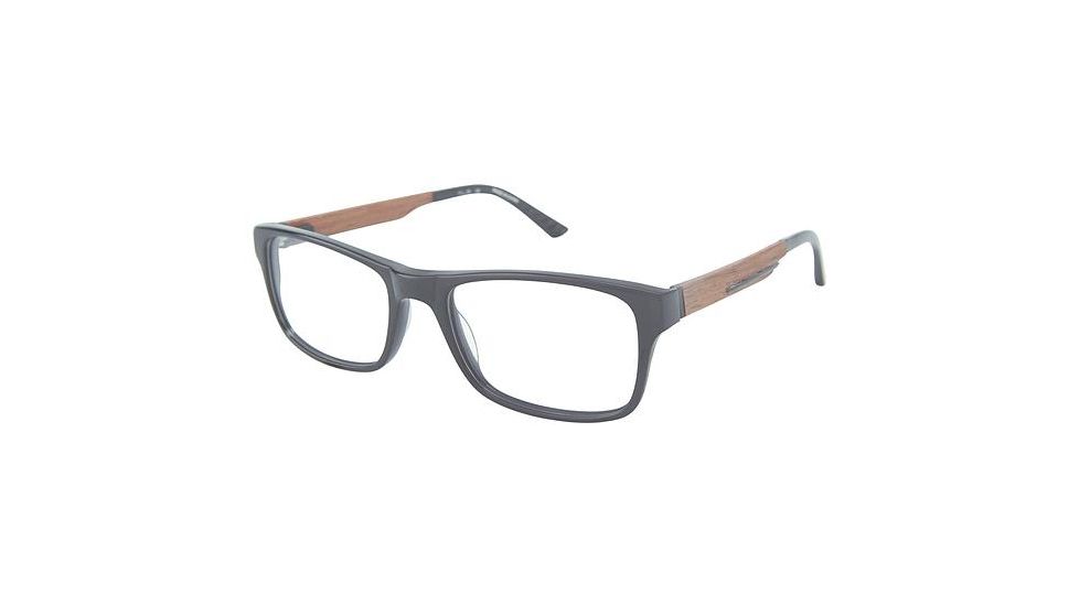 TLG 003 Progressive Prescription Eyeglasses - Frame Black, Size 55/19mm LYNU00301