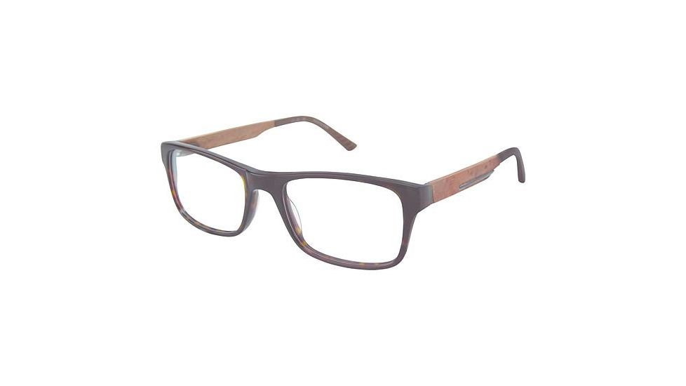 TLG 003 Progressive Prescription Eyeglasses - Frame Tortoise, Size 55/19mm LYNU00302
