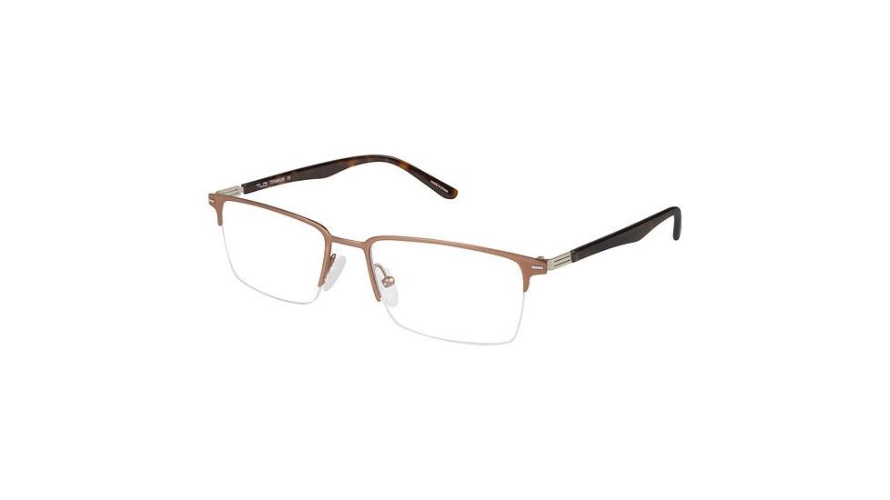 TLG NU018 Eyeglass Frames - Frame Mt Brn/Tortoise, Size 54/18mm LYNU01803