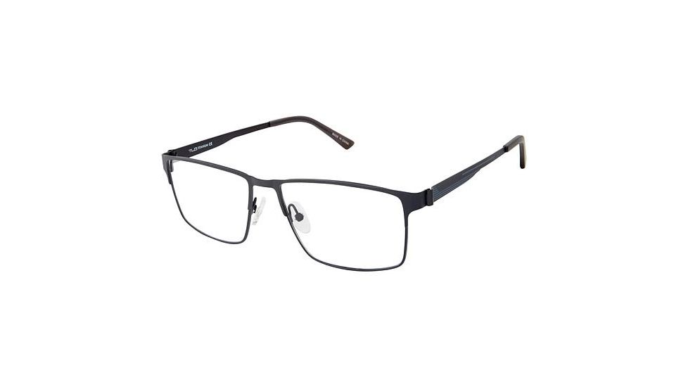 TLG NU023 Bifocal Prescription Eyeglasses - Frame Matte Navy, Size 56/15mm LYNU02303