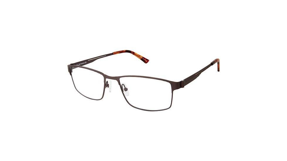 TLG NU024 Prescription Eyeglasses - Frame Matte Brown, Size 55/17mm LYNU02402